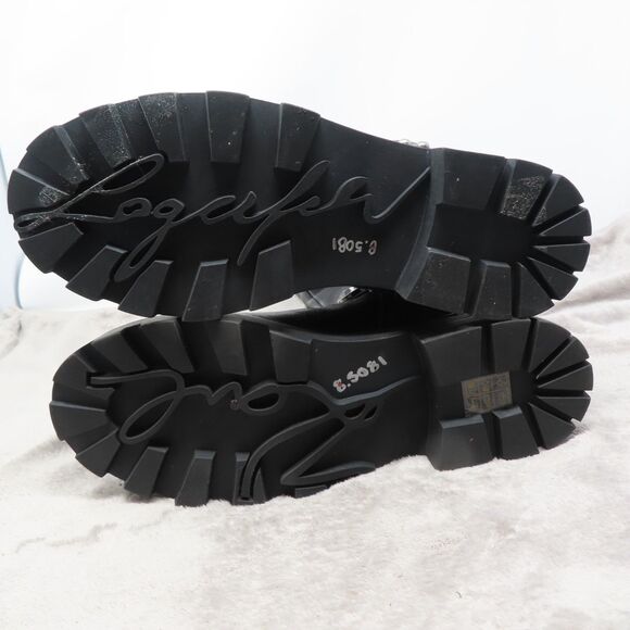 Karl Lagerfeld Paris Milla Embellished Rhinestone 8.5M Leather Tall Riding Boots - Picture 9 of 16